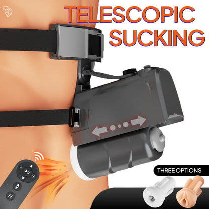 Electric Pocket Pussy Penis Massage Sex Machine Masturbator with 10 Thrust Modes
