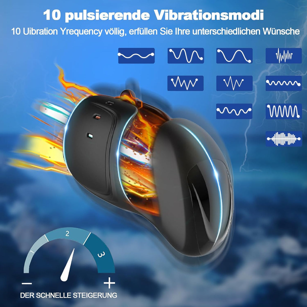 360° Full Enclosure Automatic Penis Trainer Vibrator Masturbator with 10 Vibration Modes