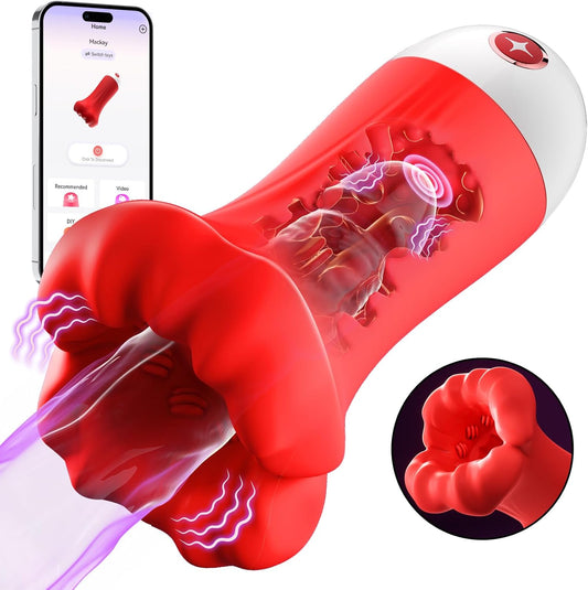 4 IN 1 Penis Vibrator Pocket Pussy Pump Masturbator with 9 Training Stroker Modes