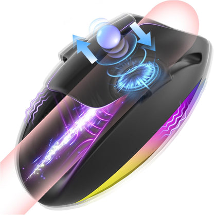 Hands Free Penis Vibrator Stroker Trainer Blowjob with 9 Tapping & Vibrating Modes