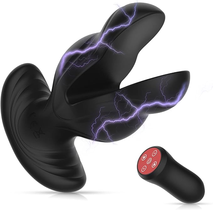 E-stim Anal Toys Butt Plug Prostate Vibrator with 8 Electric Shock & Vibrations