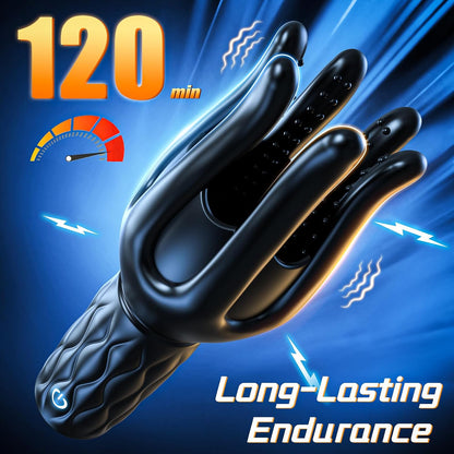 360° Wrapped Tentacle Penis Trainer Vibrator Stroker with 3 Strength 7 Vibration Modes