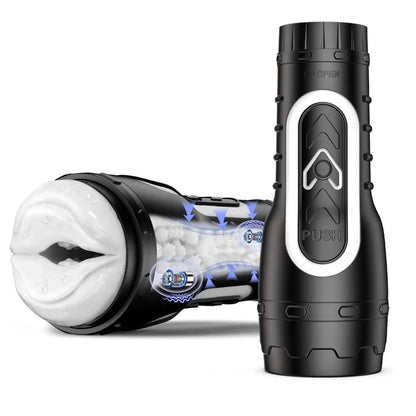 Electric Masturbator Stroker Blowjob Sex Machine with 6 Vibration Modes