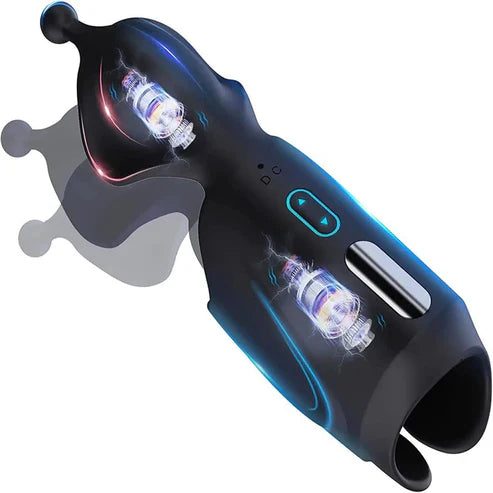 Electric Penis Trainer Vibrator Stroker Masturbator with 10 Vibration Modes
