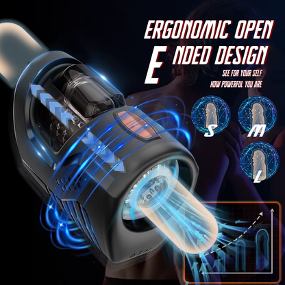 Automatic Masturbator Stroker Blowjob Machine with 10 Thrusting Vibration Modes