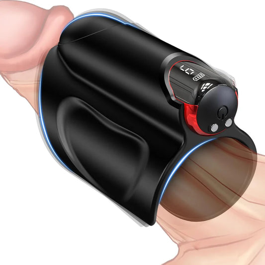 3 in 1 Male Masturbator Penis Trainer with 9 Powerful Vibrating Modes