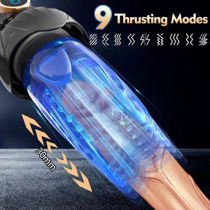 Automatic Masturbator Penis Vibrator Stroker with 9 Thrusting & 9 Rotating Modes