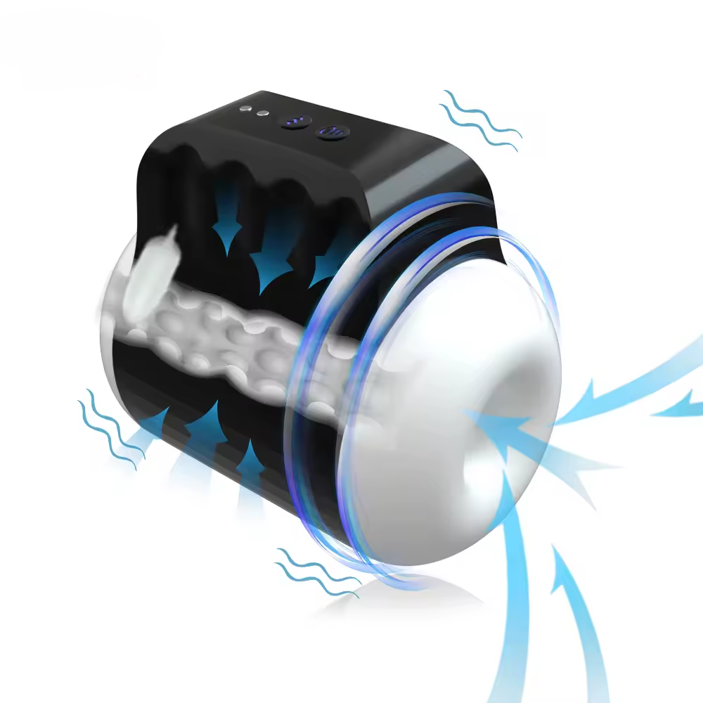 Automatic Masturbator Penis Trainer Oral Sex Machine with 9 Vibration Modes