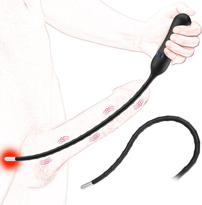 Sounding Rods Urethra Vibrator Penis Vibrator Plug Prostate Massager with 10 Vibration Modes
