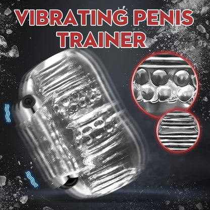 360°All-Around Wrapping Penis Trainer Glans Massager with 10 Vibration Modes