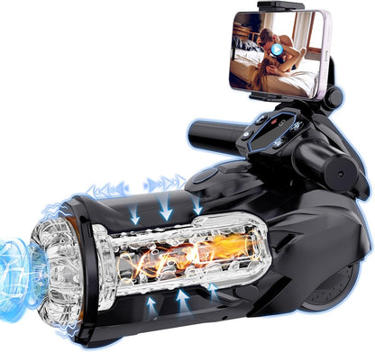 Smart Heated Automatic Masturbator Stroker Blowjob with 9 Thrusting Suction Vibration Modes