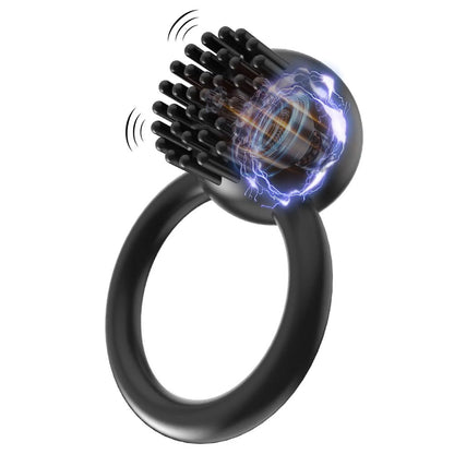 Rubber Cock Penis Ring Massagers with 10 Vibration Modes
