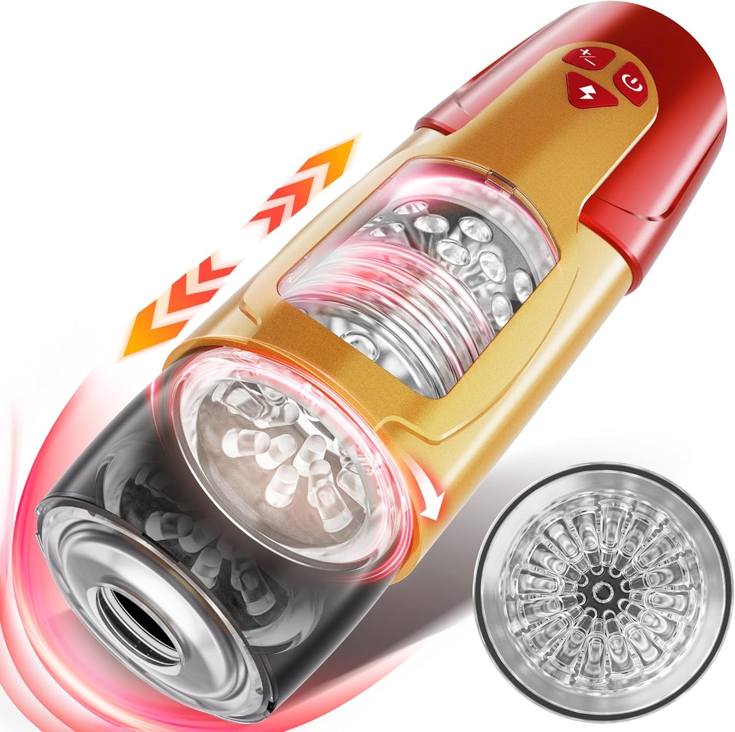 Automatic Masturbator Cup Stroker Sex Machine with 7 Rotating & 3 Thrusting Modes