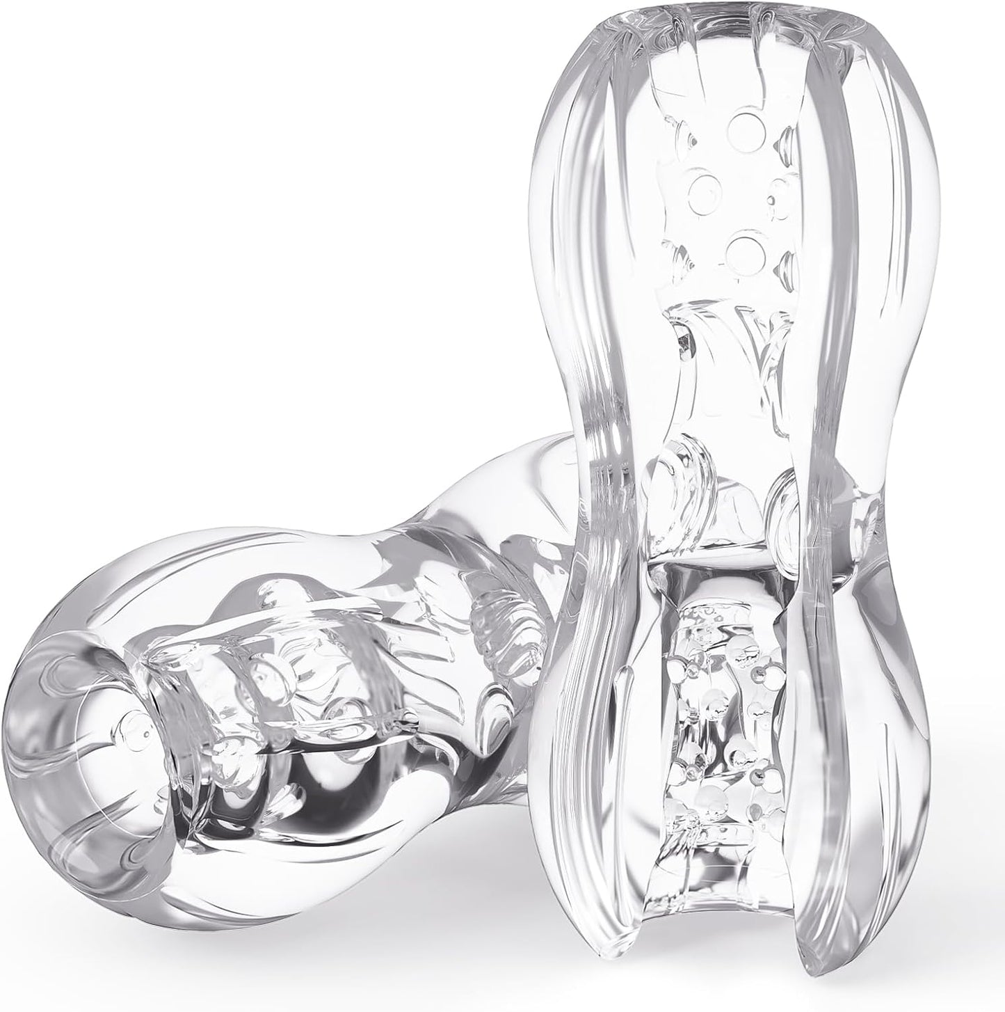 Open Ended Pocket Pussy Stroker Blowjob Penis Trainer Masturbator