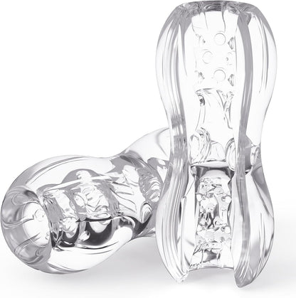 Open Ended Pocket Pussy Stroker Blowjob Penis Trainer Masturbator