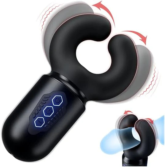 Automatic Clamp Penis Vibrator Glans Trainer Masturabator with 10 Vibration Modes