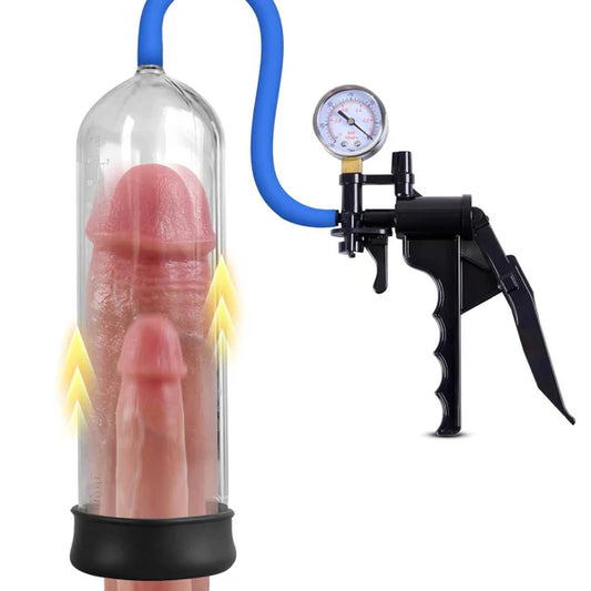 Manual Vacuum Penis Pump Enlargement with Pistol Grip