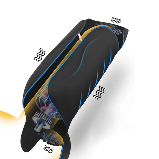 Glans Trainer Penis Massage Masturbator with 10 Pulsating Vibration Modes