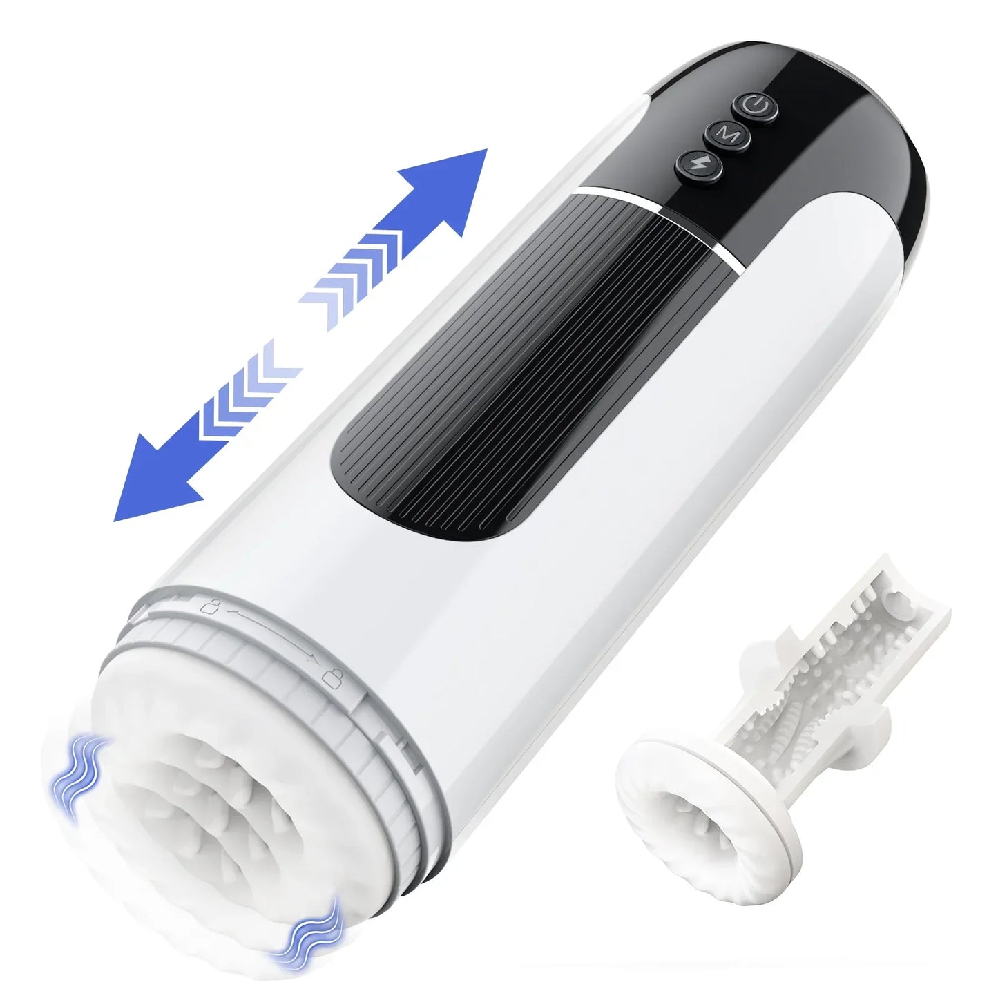 Dual Motors Automatic Male Masturbator Cup Stroker with 7 Thrusting & Vibration Modes