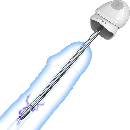 E-stim Penis Plug Vibrator Dilator with Urethral Catheter & 10 Vibration Modes
