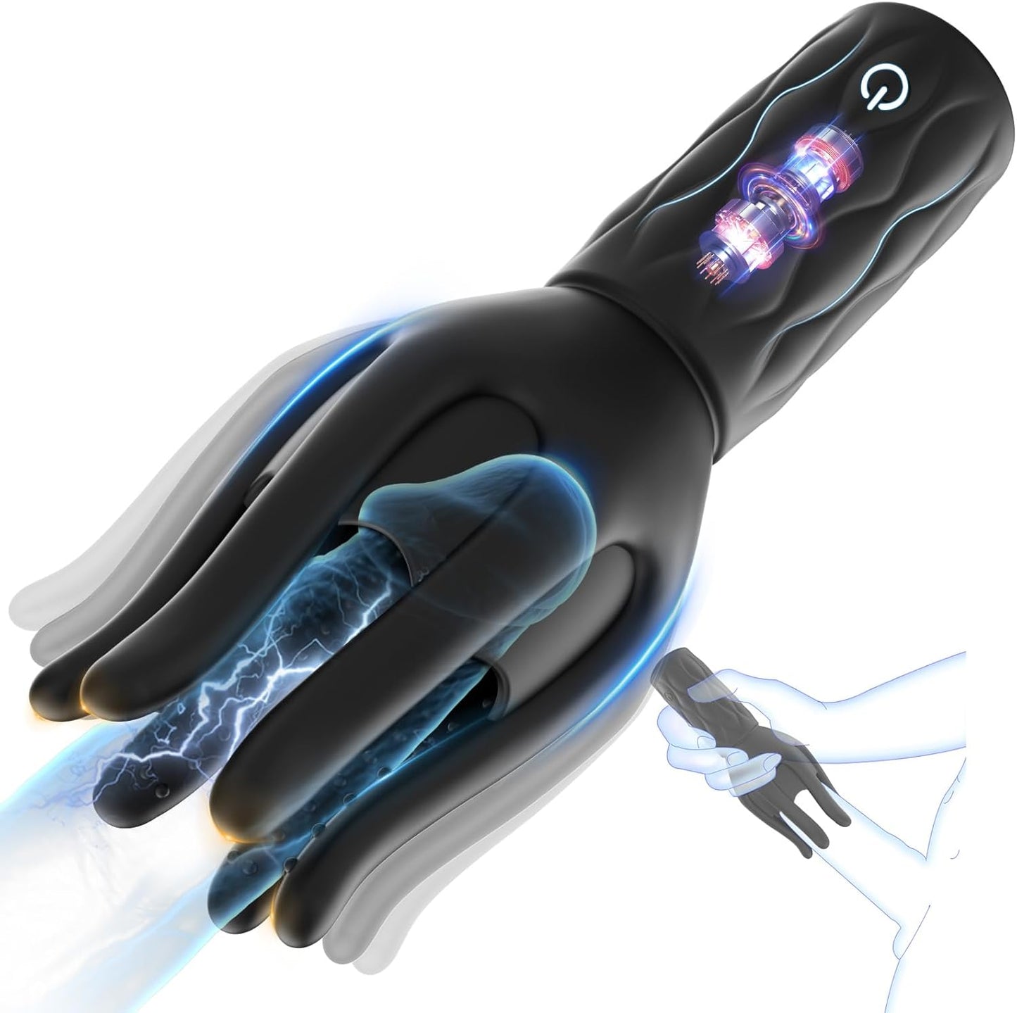 360° Wrapped Tentacle Penis Trainer Vibrator Stroker with 3 Strength 7 Vibration Modes