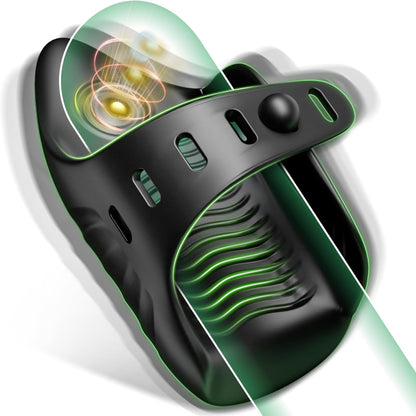 Electric Penis Trainer Glans Vibrator Stimulator with 10 Vibrating & 10 Tapping Modes