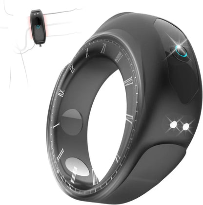 Adjustable Buckle Penis Ring Cockring Glans Trainer with 10 Vibration Modes