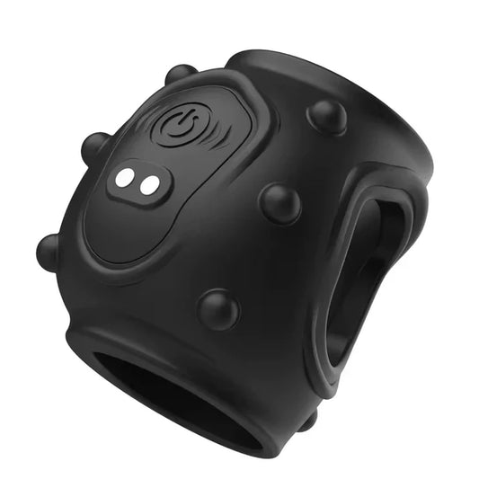 360° All-round Penis Trainer Cock Ring Glans Massage with 10 Vibration Modes
