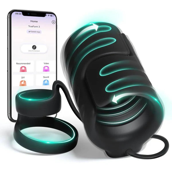 Electric Penis Trainer Vibrators Stroker Masturbator with 9 Vibration Modes