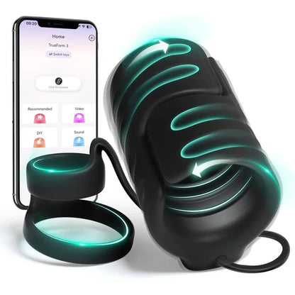 Electric Penis Trainer Vibrators Stroker Masturbator with 9 Vibration Modes