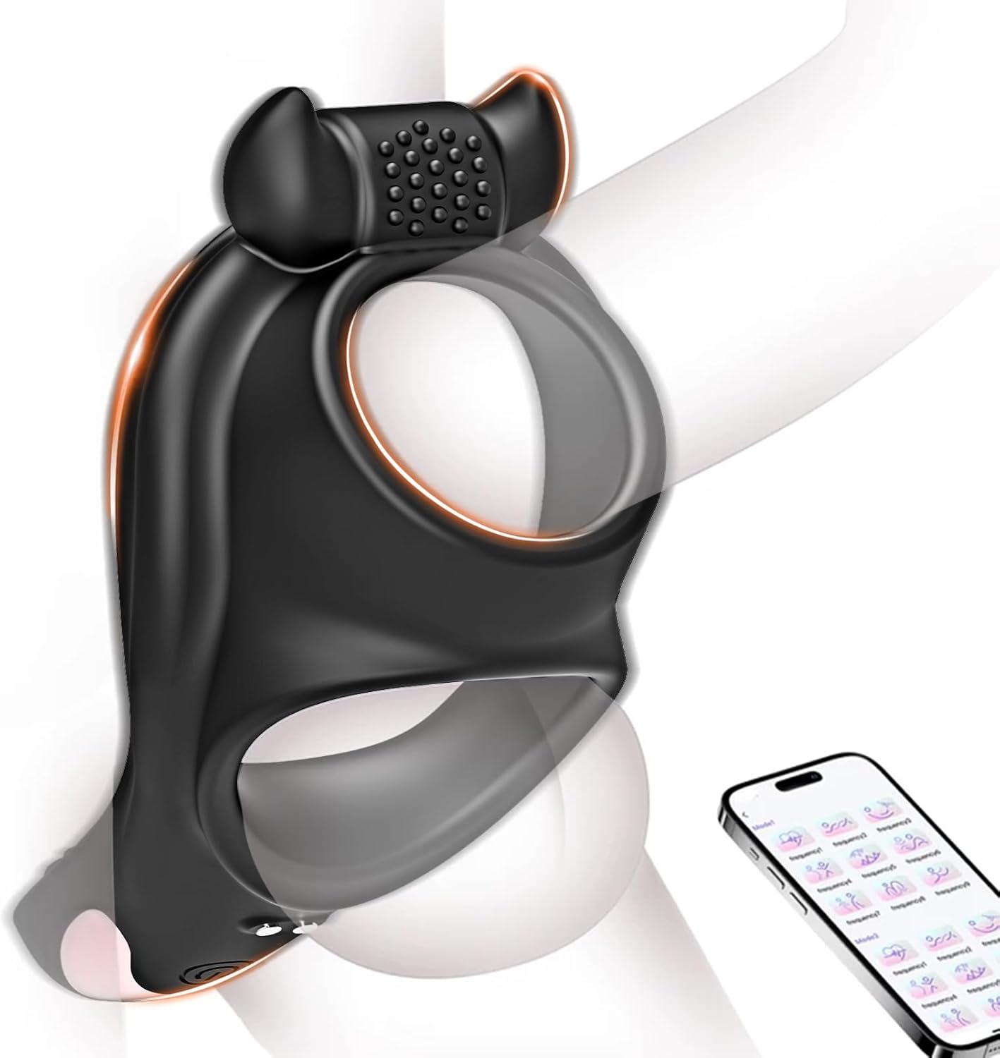 APP Control Cock Ring Penis Trainer Vibrator Stimulator with 9 Vibrations