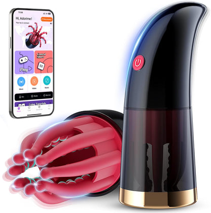 Penis Trainer Glans Vibrator Stroker Blowjob Masturbators with 10 Vibrations