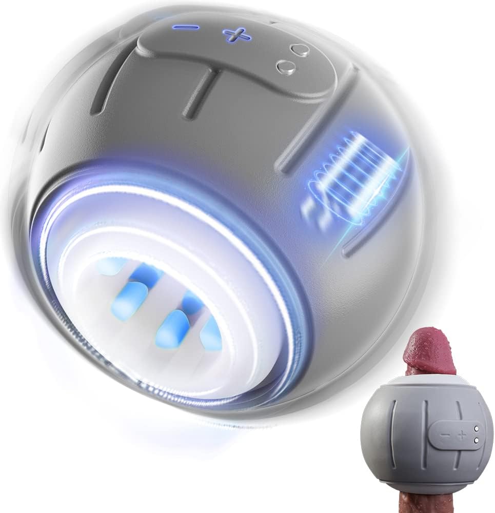 Automatic Penis Trainer Vibrator Stroker Blowjob Masturbator with 6 Vibration Modes