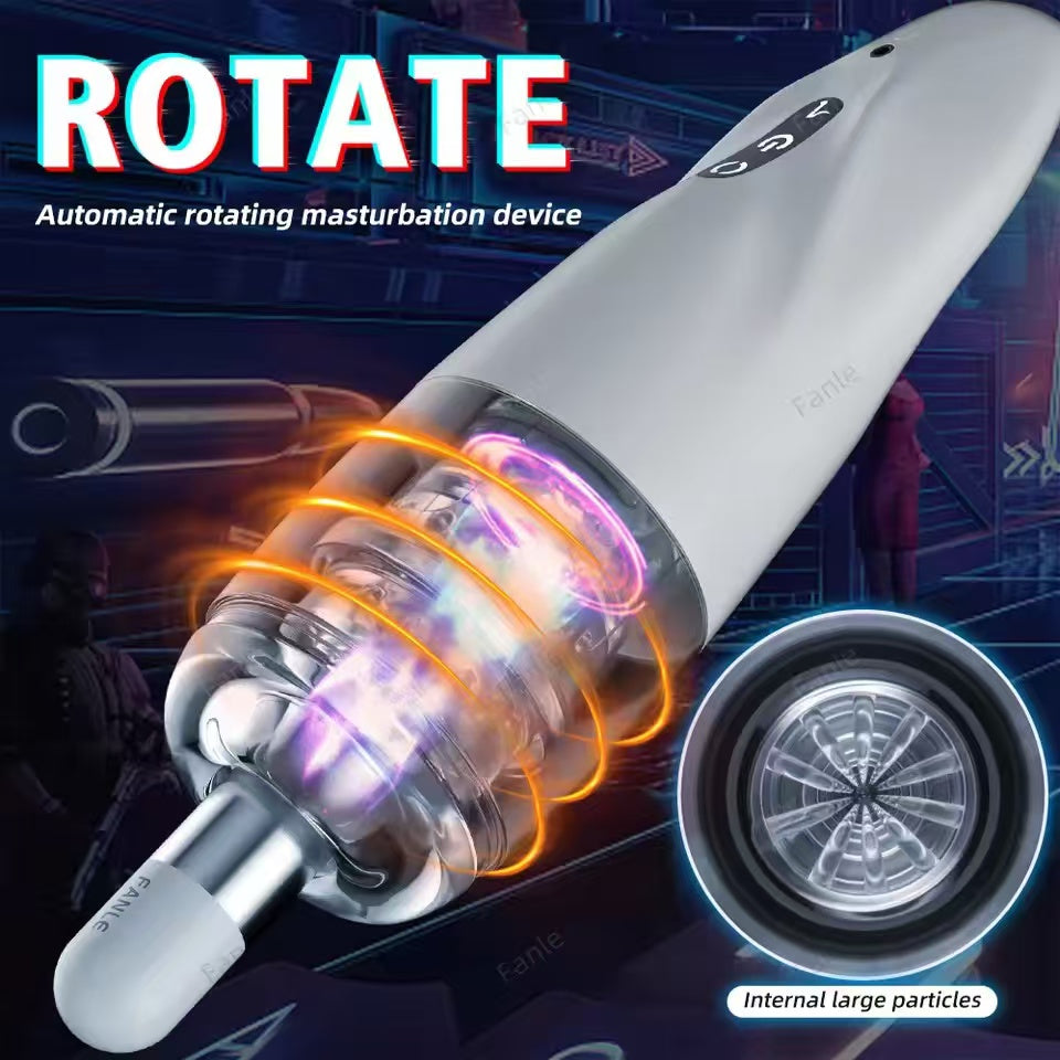 Automatic Masturbator Blowjob Penis Pumps with 10 Speed & Rotation Modes