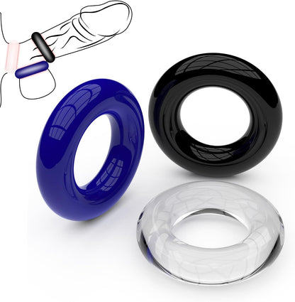 3 Colors Silicone Cock Penis Ring Male Sex Toys