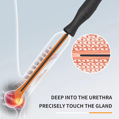 Deep Urethral Dilator Trainer Vibrator Penis Plug with 10 Vibration Modes