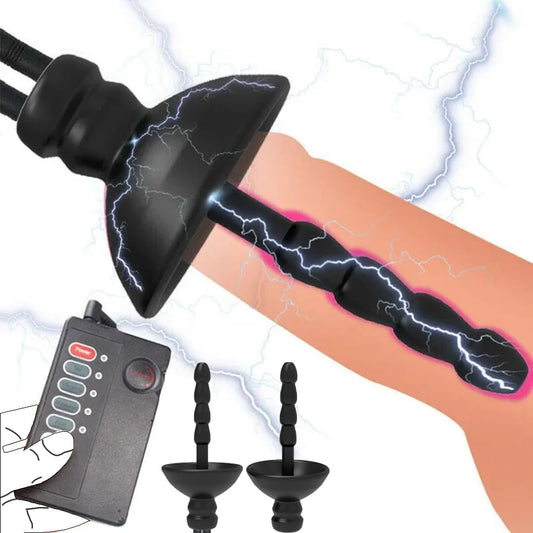 Electric Shock Penis Trainer Urethral Dilators Set with Multiple Stimulation Levels