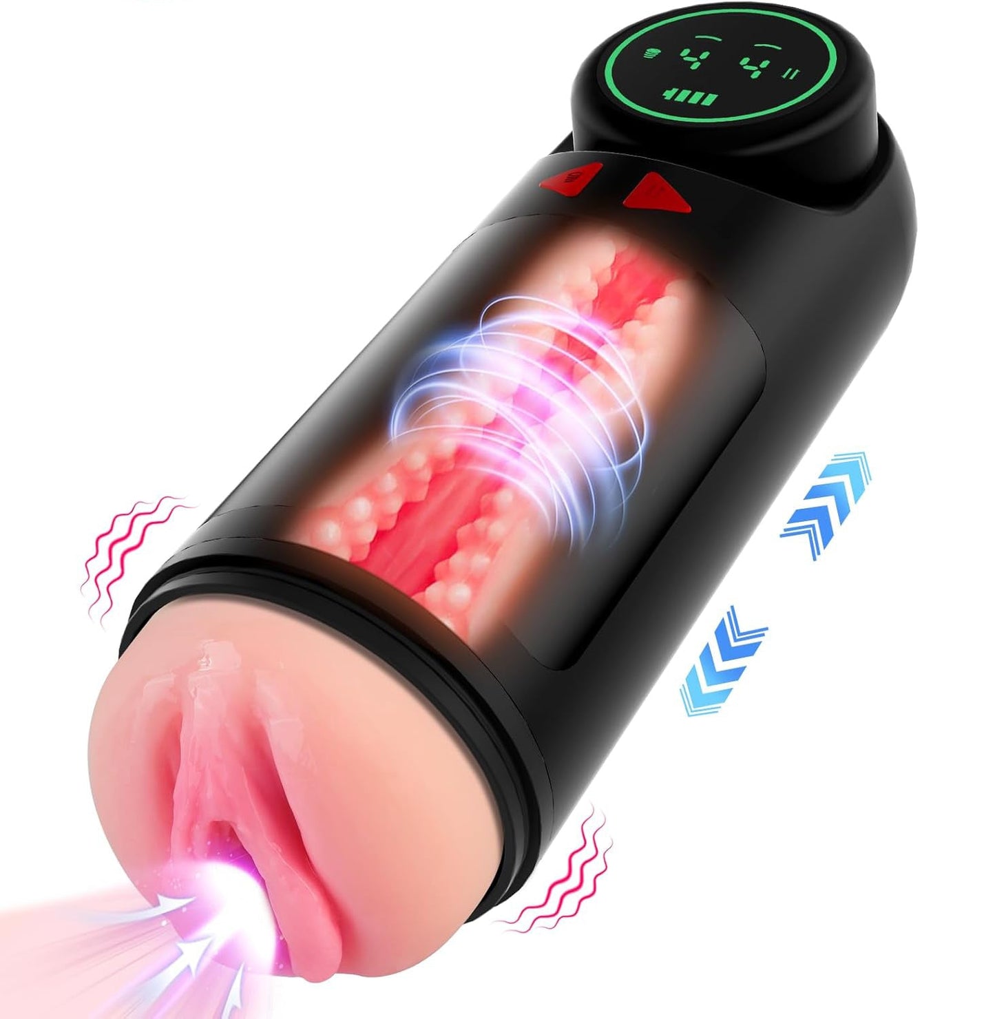 3 in 1 Automatic Masturbator Stroker with 4 Sucking & Vibrating & Thrusting Modes