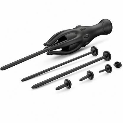 Penis Vibrator Stimulator Urethral Sounds Set Msturbator with 10 Vibrations