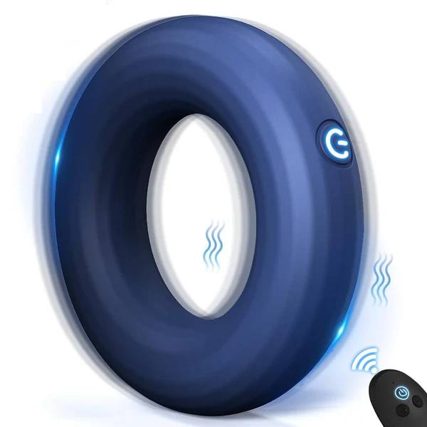 O-Shape Cock Penis Ring Vibrator with 10 Vibration Modes