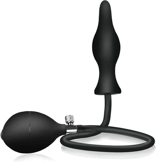 Conical Silicone Expand Inflatable Anal Toys Butt Plug