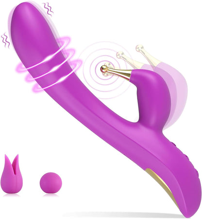 2 in 1 G Spot Clitoral Vibrator with 9*9 Vibration Modes