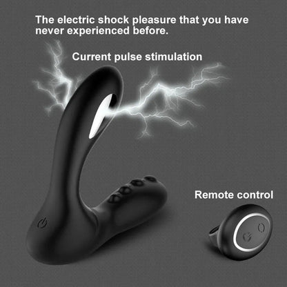 2 in 1 E-stim Anal Vibrator Prostate Stimulator with 8 Vibration & 8 Electroshock Modes