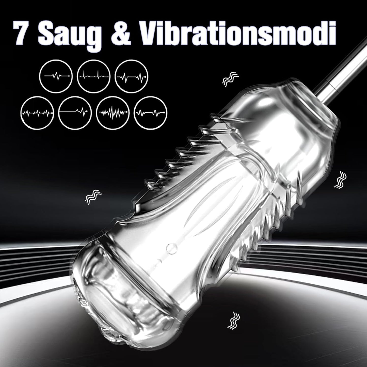 Electric Penis Trainer Pocket Pussy Masturbator with 7 Vibration & Vacuum Suction Modes