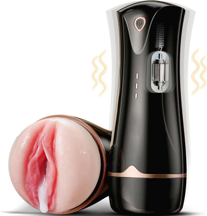 3D Realistic Automatic Male Masturbator Cup Pussy Pocket with 10 Vibration Modes