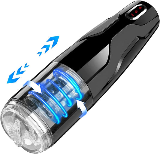 Automatic Blowjob Machine Stroker Masturbator with 10 Thrusts Rotation Modes