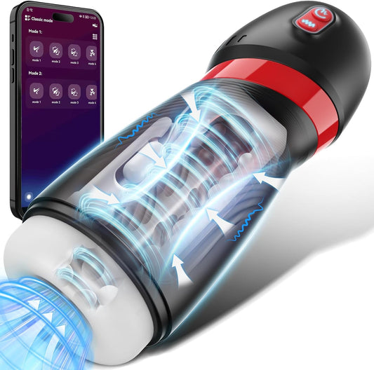 Automatic Sucking Masturbator Penis Pump Blowjob with 9 Suction & 10 Vibration Modes