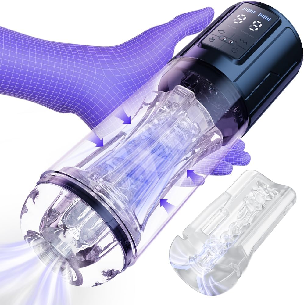 Automatic Sucking Male Masturbator Cup Blowjob with 9 Suction & 9 Vibration Modes