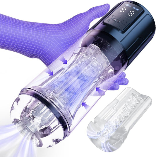 Automatic Sucking Male Masturbator Cup Blowjob with 9 Suction & 9 Vibration Modes