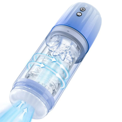 Automatic Masturbator Penis Training Device with 7 Sucking & Rotating & Tongue licking